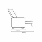 Poltrona Reclinável Em Dois Estágios Parma Camurça