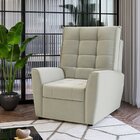 Poltrona Reclinável Em Dois Estágios Parma Off White