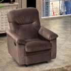 Poltrona Reclinável Essen Veludo Marrom