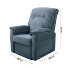 Poltrona Reclinável Goya Em Veludo