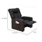 Poltrona Reclinável Hígia Preta