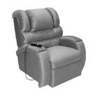 Poltrona Reclinável Imperial Motorizada Para Idoso Suede Mass