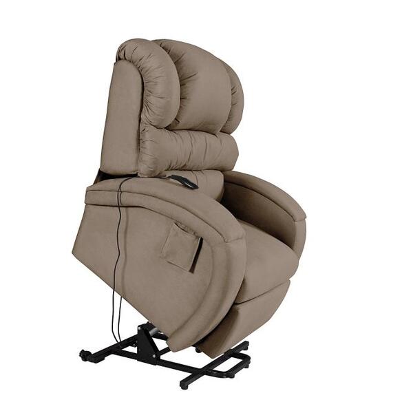 Poltrona Reclinável Imperial Motorizada Para Idoso Suede Mass
