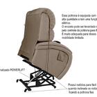 Poltrona Reclinável Imperial Motorizada Para Idoso Suede Mass