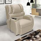 Poltrona Reclinável Imperial Motorizada Para Idoso Suede Mass