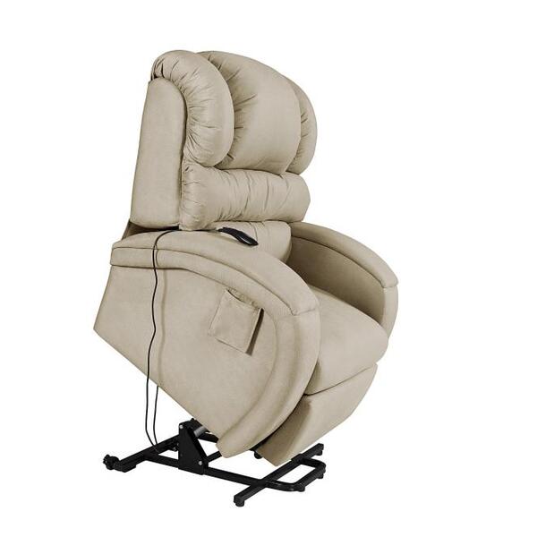Poltrona Reclinável Imperial Motorizada Para Idoso Suede Mass