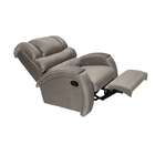 Poltrona Reclinável Imperial Suede Liso Cinza