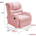 Poltrona Reclinável Imperial Zero Wall Balanço E Giro Massage