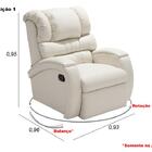 Poltrona Reclinável Imperial Zero Wall Balanço E Giro Massage