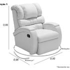 Poltrona Reclinável Imperial Zero Wall Com Balanço E Giro Sue