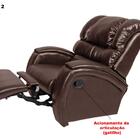 Poltrona Reclinável Imperial Zero Wall Corissimo Marrom