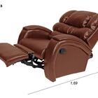 Poltrona Reclinável Imperial Zero Wall Corissimo Pinhão