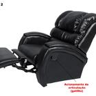 Poltrona Reclinável Imperial Zero Wall Corissimo Preto