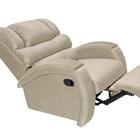 Poltrona Reclinável Imperial Zero Wall Suede Areia