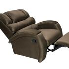 Poltrona Reclinável Imperial Zero Wall Suede Marrom
