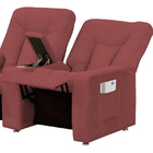 Poltrona Reclinável Jetta 3 Lugares E 3 Posições Sued Pena Ve