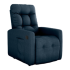 Poltrona Reclinável Kansas Suede Azul