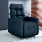 Poltrona Reclinável Kansas Suede Azul