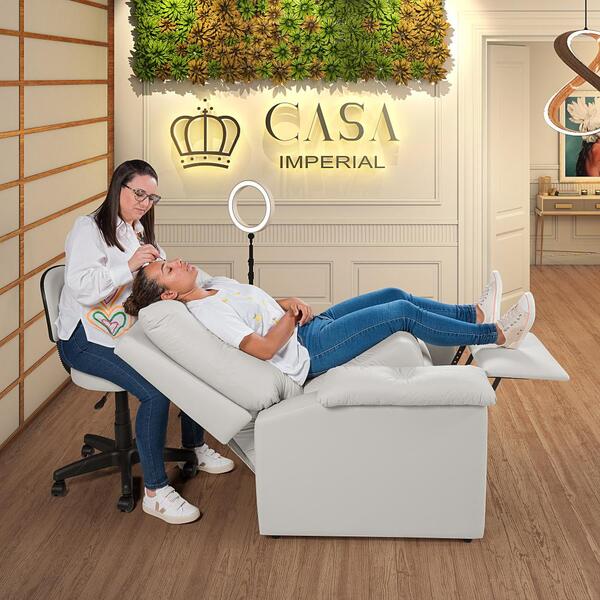 Poltrona Reclinável Lisboa Corano Papai Lash Estética Cílios