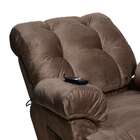 Poltrona Reclinável Manual Adele Veludo Marrom