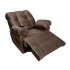 Poltrona Reclinável Manual Adele Veludo Marrom