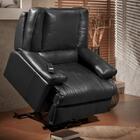 Poltrona Reclinável Mh-3678 Herval Estofada Motorizada Preto K