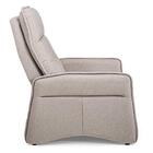 Poltrona Reclinável Mh-3791 Herval Estofada Motorizada Bege C
