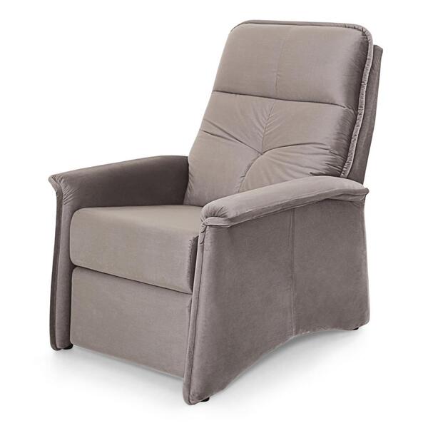 Poltrona Reclinável Mh-3792 Herval Estofada Marrom Claro C