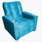 Poltrona Reclinável Moderno 2 Posições Londres Turquesa