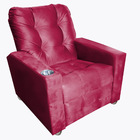 Poltrona Reclinável Moderno 2 Posições Londres Vermelho