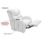 Poltrona Reclinável Motorizada Imperial Branca