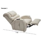 Poltrona Reclinável Motorizada Imperial Gelo