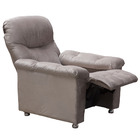 Poltrona Reclinável Mx38 Virtus Veludo Marrom Claro E434 - Fo