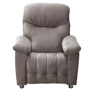 Poltrona Reclinável Mx38 Virtus Veludo Marrom Claro E434 - Fo