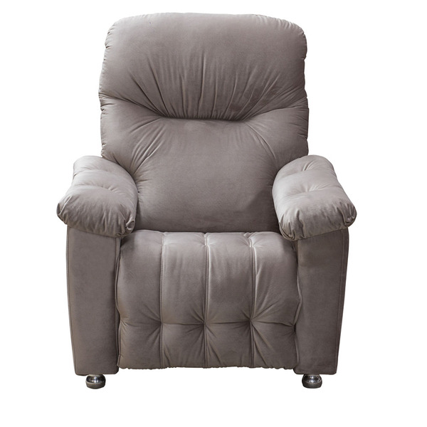 Poltrona Reclinável Mx38 Virtus Veludo Marrom Claro E434 - Fo