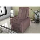 Poltrona Reclinável Mx-48 Sandero Veludo Light Marrom
