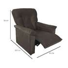 Poltrona Reclinável Mx-57 Troller Veludo Marrom