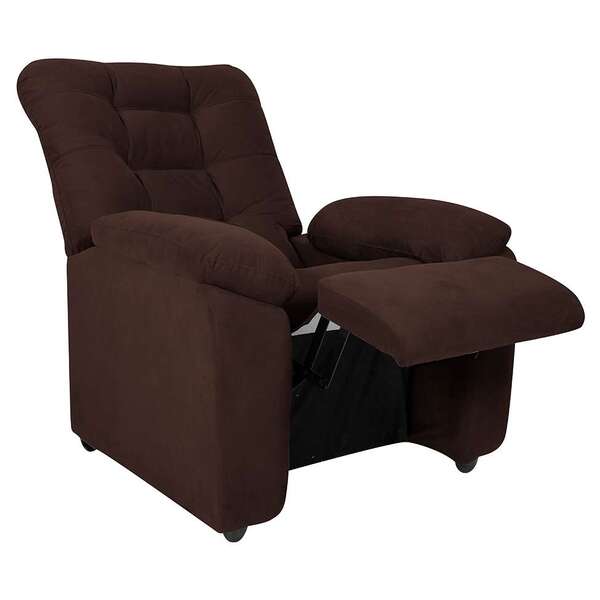 Poltrona Reclinável Mx-61 Ônix Suede Marrom