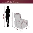 Poltrona Reclinável Mx-63 Punto Capuccino