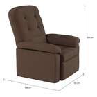 Poltrona Reclinável Nafarros Marrom