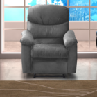 Poltrona Reclinável Olga Veludo Cinza