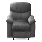 Poltrona Reclinável Olga Veludo Cinza