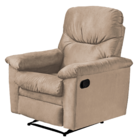 Poltrona Reclinável Olga Veludo Light Bege