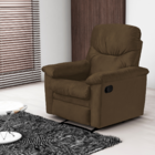 Poltrona Reclinável Olga Veludo Light Cappuccino