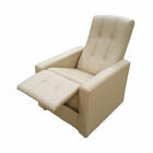 Poltrona Reclinavel Padua Tecido Korino 450 - Bege - Delare