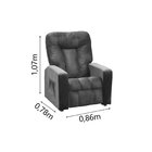 Poltrona Reclinável Pallas Mx5  Azul