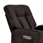 Poltrona Reclinável Pallas Suede Marrom