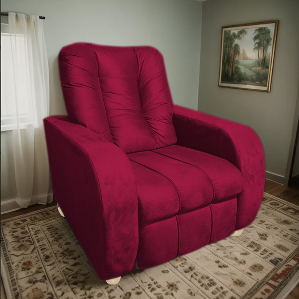 Poltrona Reclinável Papai Luxo Sala Quarto Estética  Berlin V