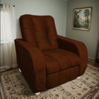 Poltrona Reclinável Papai Luxo Sala Quarto Estética Berlin Te
