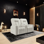 Poltrona Reclinável Para Cinema 2 Lugares Sora Pu Bege Fh1 -